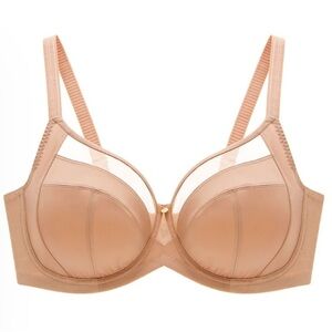 UNDERSTANCE Sz 38D Air Spacer Front Closure Underwire Free No Padded Bra NEW